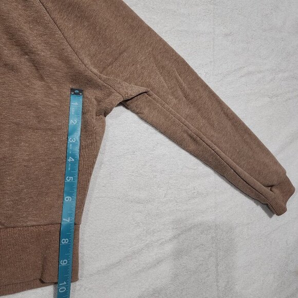 Long Sleeve Cropped Turtleneck Sweatshirt Light Academia - Picture 3 of 5